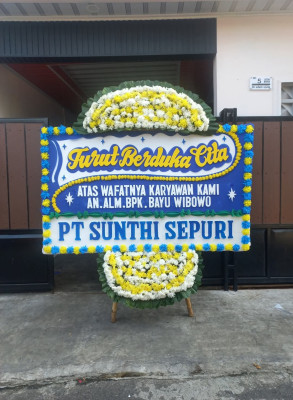 Papan Bunga Duka di Dundu
